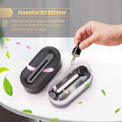 JLD Flame Diffuser emitting a realistic fire-like mist with ultrasonic aromatherapy, creating a cozy and relaxing atmosphere for stress relief and home decor.